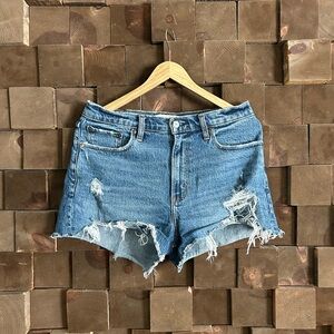 Abercrombie & Fitch: Curve Love High Rise Mom Shorts